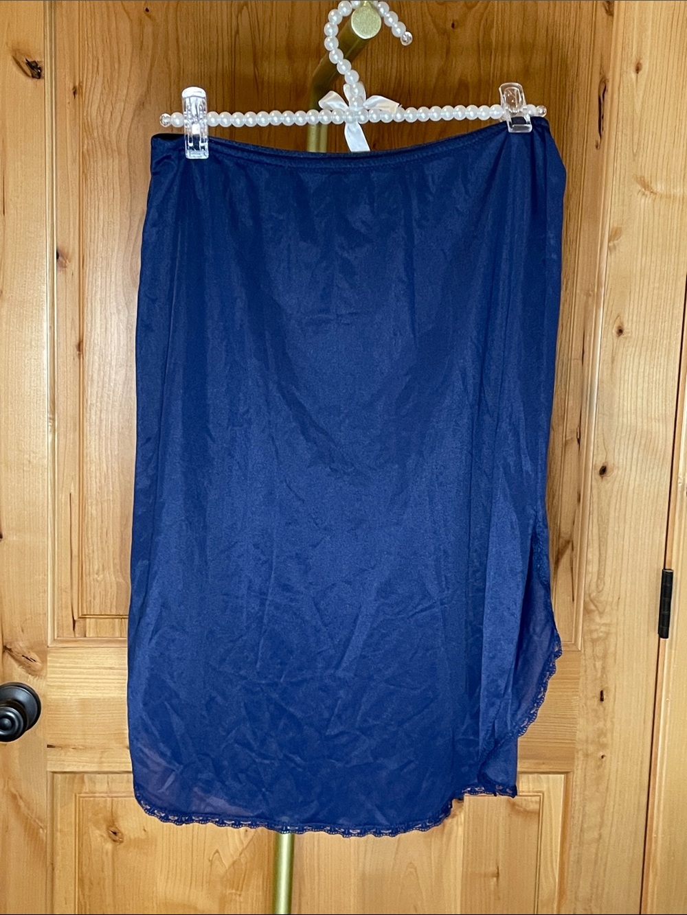 Classic Navy Slip Skirt - Women's Lightweight Layer Size S - Picture 6 of 12